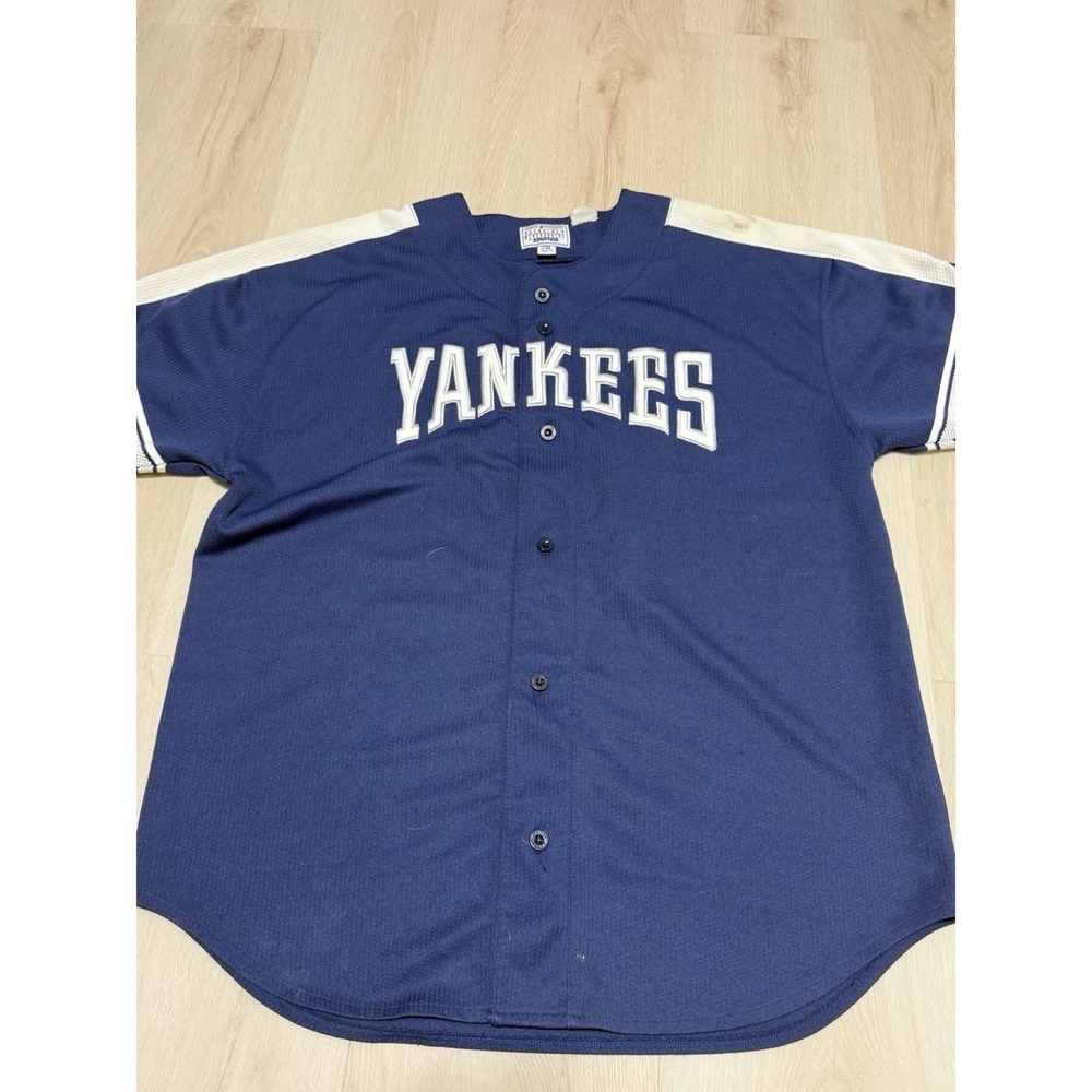 Vintage 90s Starter NYY Derek Jeter MLB Baseball Jersey Men's Size 2XL Navy